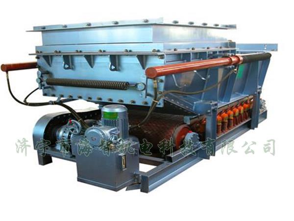 它將帶式（甲帶）給料機(jī)的手動(dòng)檢修閘門改為電動(dòng)、液動(dòng)或氣動(dòng)控制閥門，增大了閘門推力